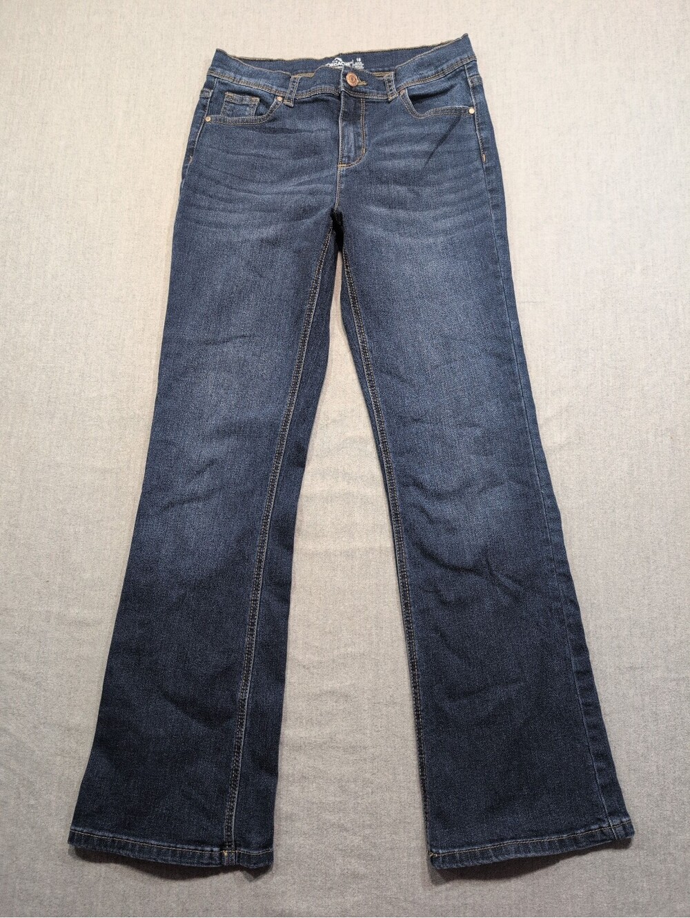 Jordache Women's Bootcut Jeans Size 18 Medium Blue Denim Adjustable Waistband